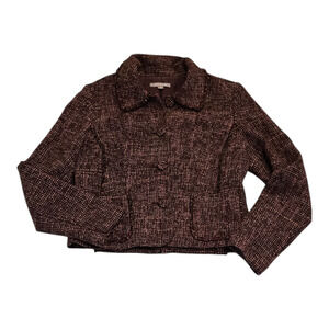 Ann Taylor Size 6 Multicolor Long Sleeve Button Up Blazer